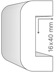 ANRO Kábelcsatorna takaró díszléc KCS-05 (16x40 mm) (KCS-05 (16x40 mm))