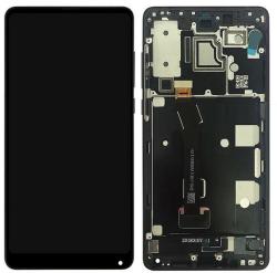 NBA001LCD004657 Xiaomi Mi Mix 2s fekete OEM LCD kijelző érintővel kerettel, előlap (NBA001LCD004657)