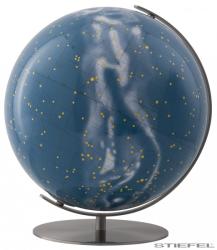 Columbus Csillaggömb COLUMBUS világítós, asztali, akril, DUO, rozsdamentes acél talppal és meridiánnal Ø 40 cm (GCO814081)