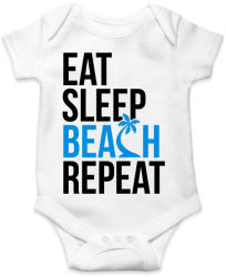 printfashion Eat Sleep Beach - Baba Body - Fehér (1604145)