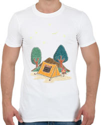 printfashion sátorozás - Férfi póló - Fehér (1606065)