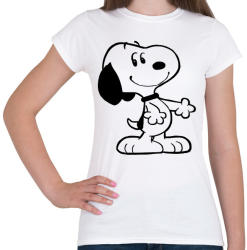 printfashion Snoopy drawing - Női póló - Fehér (1621568)