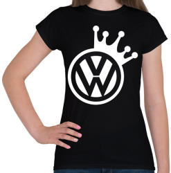 printfashion VW Király (fehér) - Női póló - Fekete (1612867)
