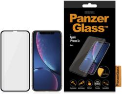 Panzer Apple iPhone XR Curved Edge Edzett üveg kijelzővédő, fekete kerettel (2641)