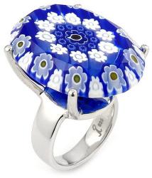 BeSpecial Inel argint 925 rodiat cu sticla murano millefiori (ISX0354_19571)