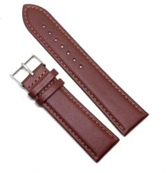  Curea de ceas din piele naturala anti-alergica Maro 18mm 20mm 22mm - A-812 (A-812 Maro Deschis)