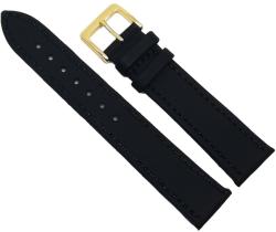 HCraft Curea Ceas „Obsidian Classic 2A1 - Piele Naturală Neagră cu Cusătură Asortată (12mm - 22mm) (2A1N)