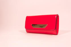  Poșetă plic roșie lăcuită (W8469-RED)