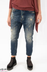 Wiya Jeans cu rupturi și picături de vopsea (DY033)