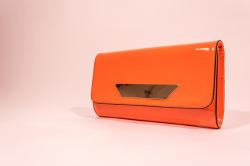  Poșetă plic orange lăcuită (W8469-ORANGE)