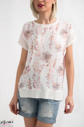 MissUn! Bluză roz cu imprimeu floral (Z16066)