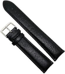  Curea Ceas „Pure Obsidian 7D22 - Piele Naturală Hipoalergenică, Negru Mat (18mm - 24mm) (7D22-C23105)
