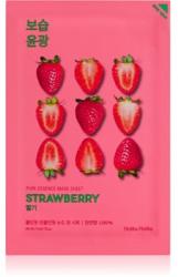 Holika Holika Pure Essence Strawberry fehérítő gézmaszk az egységes tónusú bőrért 23 ml