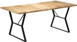 vidaXL Masă de bucătărie, 180 x 90 x 76 cm, lemn masiv de mango (247945)