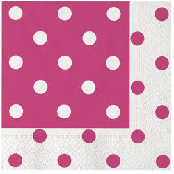 Big Party Servetele 33 X 33 Cm Pois Fuchsia Big Party (bp60883)