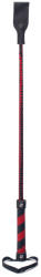  Bőr pálca-fekete-piros-66cm - diamondsexshop