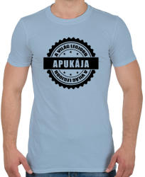 printfashion Világ legjobb apukája - Férfi póló - Világoskék (1642344)