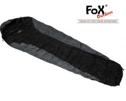 Fox Outdoor FOX mumia economic Sac de dormit negru-gri +/- 0°C