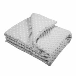 New Baby Gyermek pléd Minky New Baby szürke 80x102 cm - pindurka