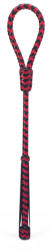 Devil Sticks Cravasa Din Piele Impletita, Negru + Rosu, 50 Cm