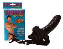 Seven Creations Everlasting dong. Harness with hollow cock