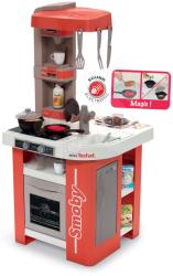 Smoby Bucătărie electronică de jucărie Tefal Studio 360° Smoby teracotă cu sunet de bucătărie alimente magice și 27 accesorii (SM311042)