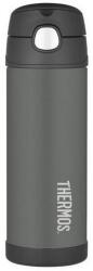 Thermos FUNtainer szürke - gyerek termosz kulacs - 470 ml