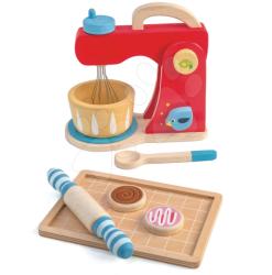 Tender Leaf Mixer din lemn cu sunet Baker's Mixing Tender Leaf Toys set cu 7 bucăți cu ustensile de bucătărie și prăjituri (TL8222)
