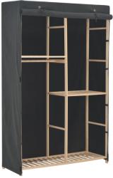 vidaXL Șifonier cu 3 rafturi, gri, 110 x 40 x 170 cm, material textil (248188) - vidaxl