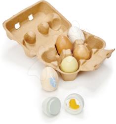 Tender Leaf Ouă din lemn Wooden Eggs Tender Leaf Toys 6 bucăți în cofrag de ouă (TL8285)