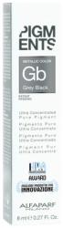 ALFAPARF Milano Pigments Metallic Grey Black ultrakoncentrált tiszta pigment 8 ml