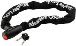 Master Lock Antifurt MasterLock lant otel calit 2m x 10mm inchidere cu cheie Negru
