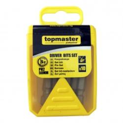 Topmaster Professional Set 10 biti surubelnita PH2 x 50 mm, S2, Topmaster 338720