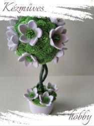 kezmuves-hobby. hu Virágzó fa - Quilling Cserepes kisvirág