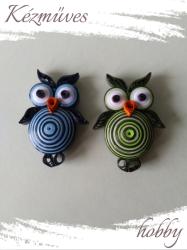 kezmuves-hobby. hu Kis Uhu bagoly hűtőmágnes - Quilling hűtőmágnes