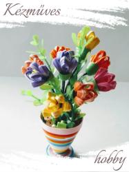 kezmuves-hobby. hu Krókusz csokor - Quilling Cserepes kisvirágok