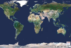 Stiefel A Föld a világűrből falitérkép (34020T-S)