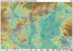 Stiefel Magyarország természetvédelmi térképe, falitérkép (440407T-M)