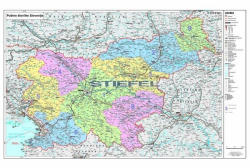 Stiefel Szlovénia irányítószámos falitérkép (12700570T-XL)