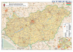 Stiefel Magyarország országgyűlési választókerületei (2021) keretezett, tűzhető (878277VT-XL)