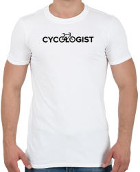 printfashion Cycle - Férfi póló - Fehér (1647880)