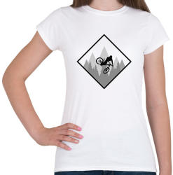 printfashion Biker Mountain - Női póló - Fehér (1646971)