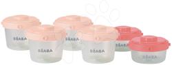 Beaba Set 6 recipiente pentru stocarea hranei Beaba Clip 1st age 2x60ml și 4x120ml roz (BE912596)