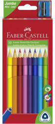 Faber-Castell Creioane colorate eco Jumbo, 10 culori/set, FABER-CASTELL, FC116510