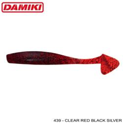 Damiki Shad DAMIKI Jumble 10.2cm 439 (Clear Red Black Silver) 8buc/plic (DMK-JUMSH4-439)