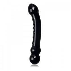 Seven Creations СТЪКЛЕНО ДИЛДО С РЕЛЕФ romance black