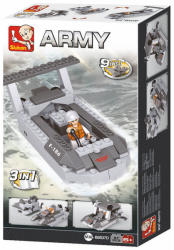 Sluban Army - 3 az 1-ben légpárnás csónak építőjáték készlet (M38-B0537D)