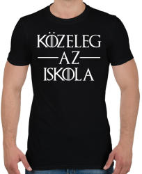 printfashion Közeleg az Iskola - Férfi póló - Fekete (1702402)