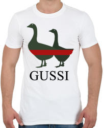 printfashion Gussi - Férfi póló - Fehér (1697066)
