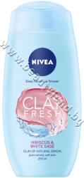 Nivea Душ гел Nivea Clay Fresh Hibiscus & White Sage, p/n NI-83641 - Дълбоко почистващ душ гел с глина и аромат на хибискус и бял градински чай (NI-83641)